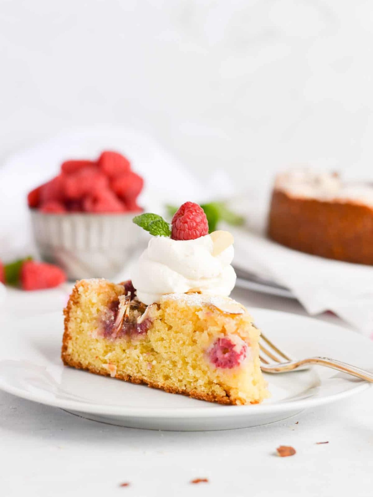 Almond Raspberry Cake