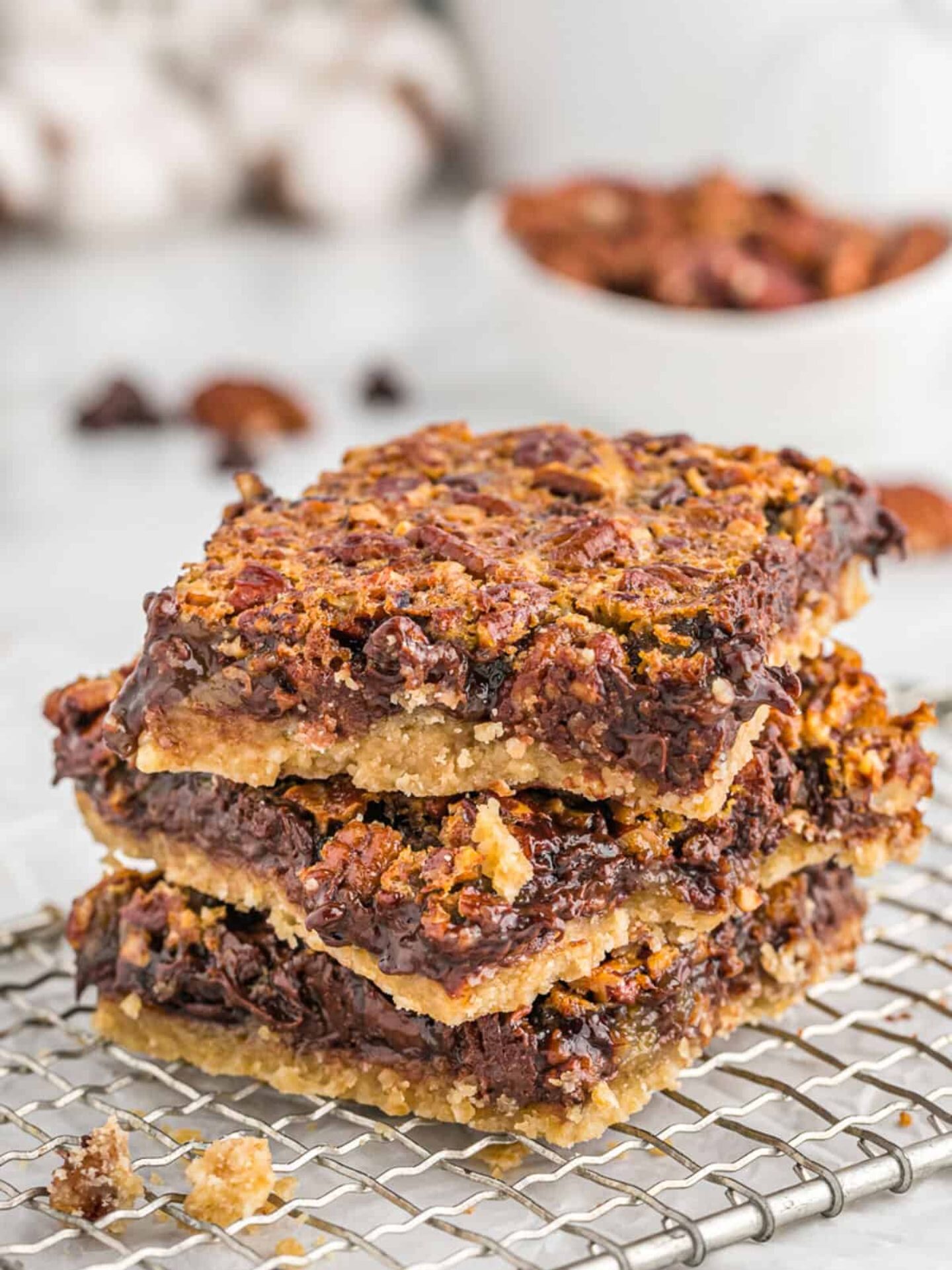 Chocolate Pecan Pie Bars