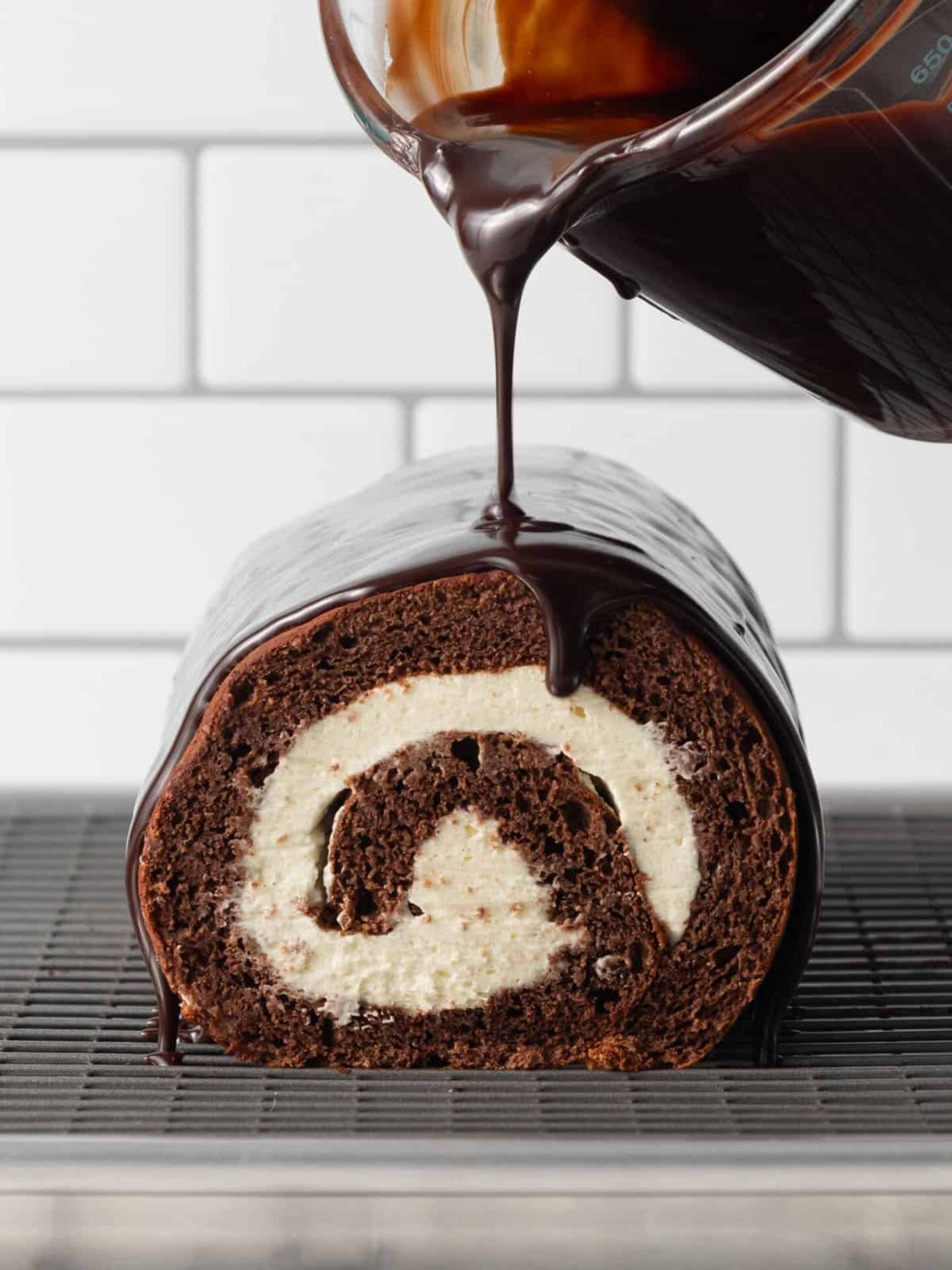 Chocolate Swiss Roll Cake