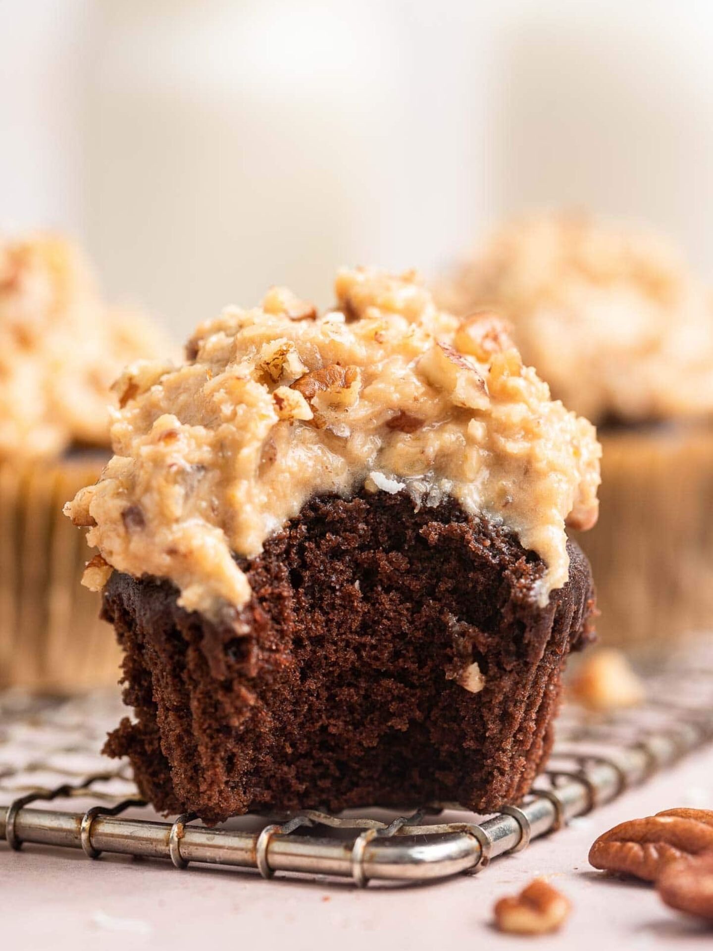 German Chocolate Cupcakes