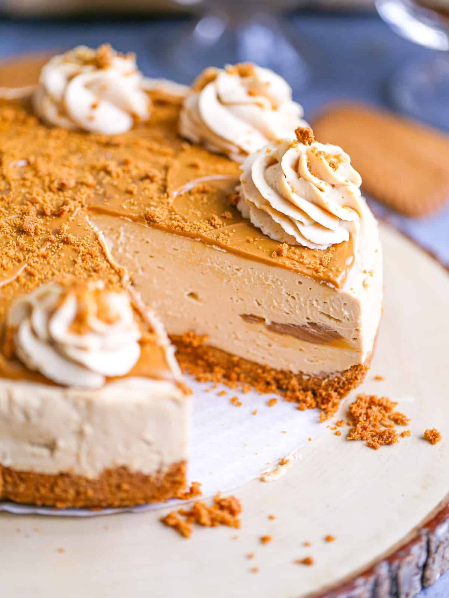 No Bake Biscoff Cheesecake 