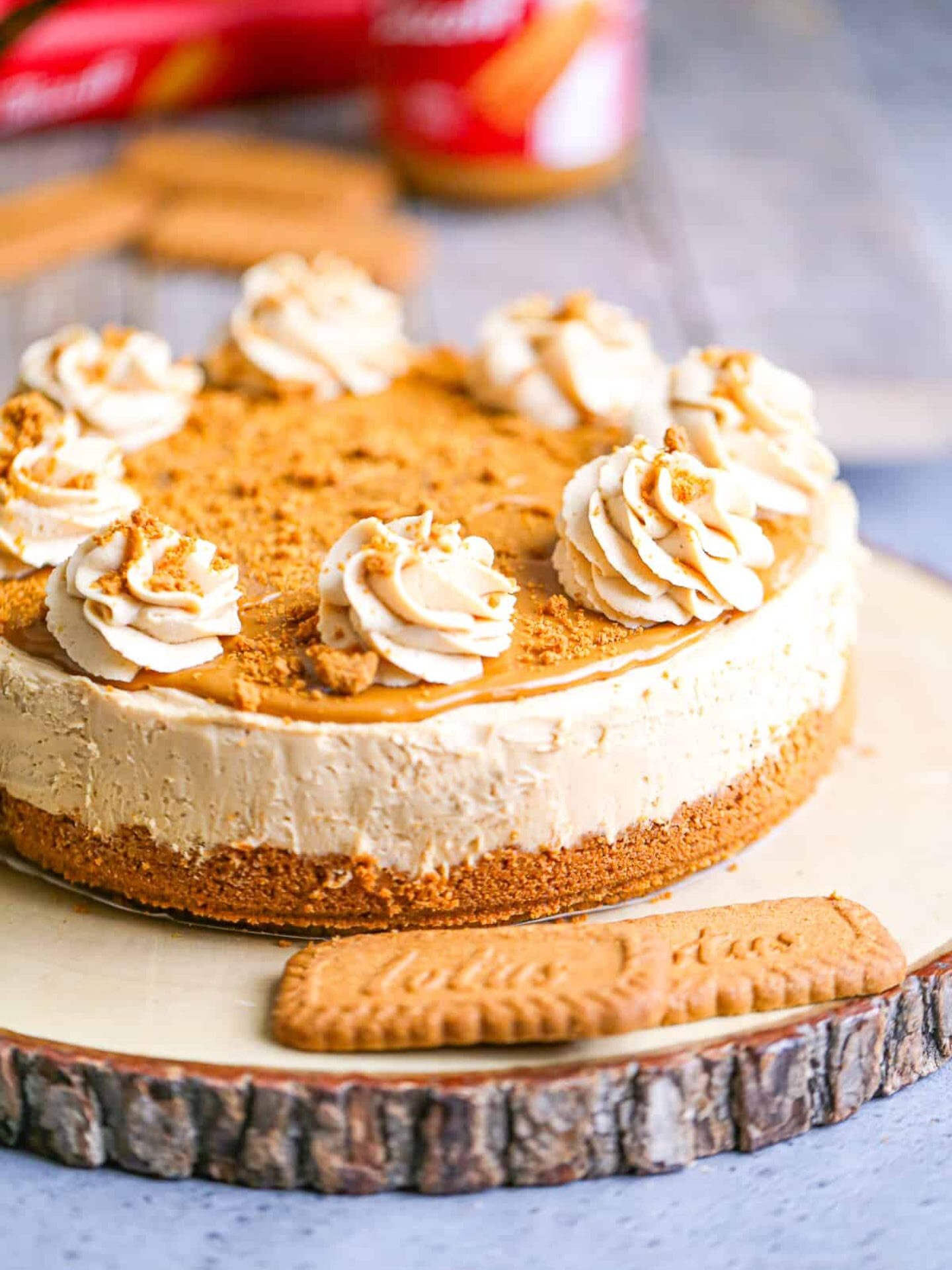 No Bake Biscoff Cheesecake 