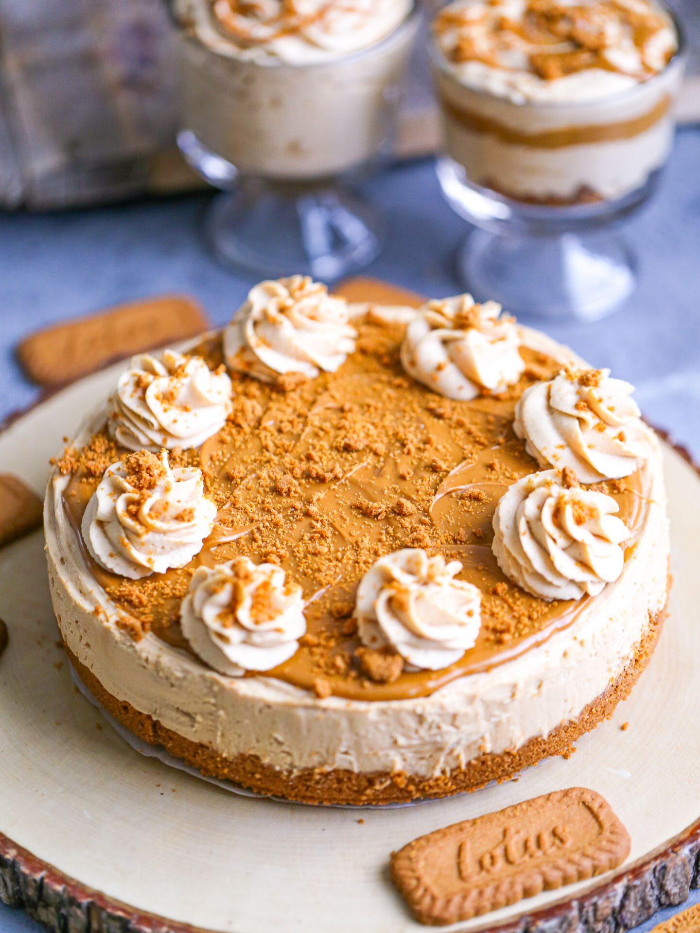 No Bake Biscoff Cheesecake 