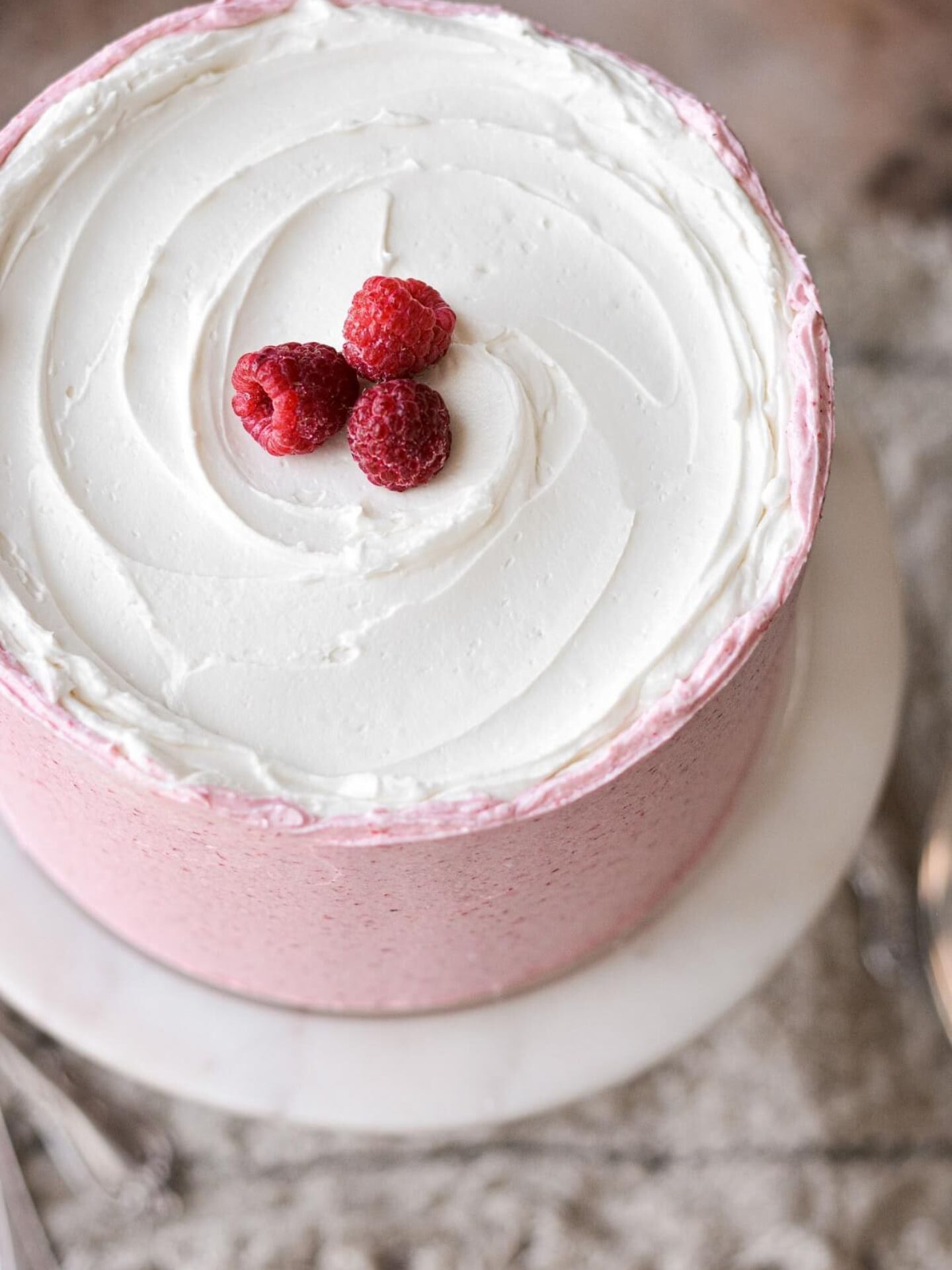 Vanilla Raspberry Cake