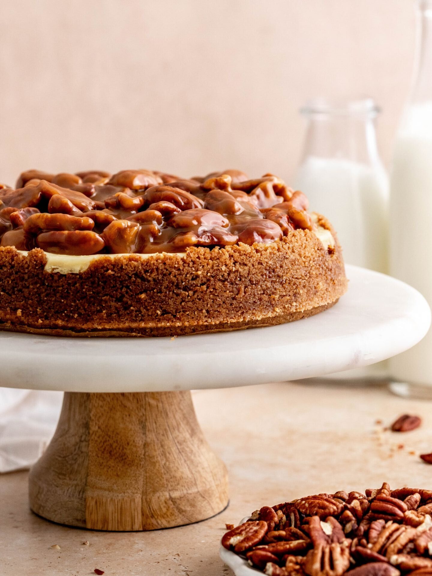 Caramel Pecan Cheesecake