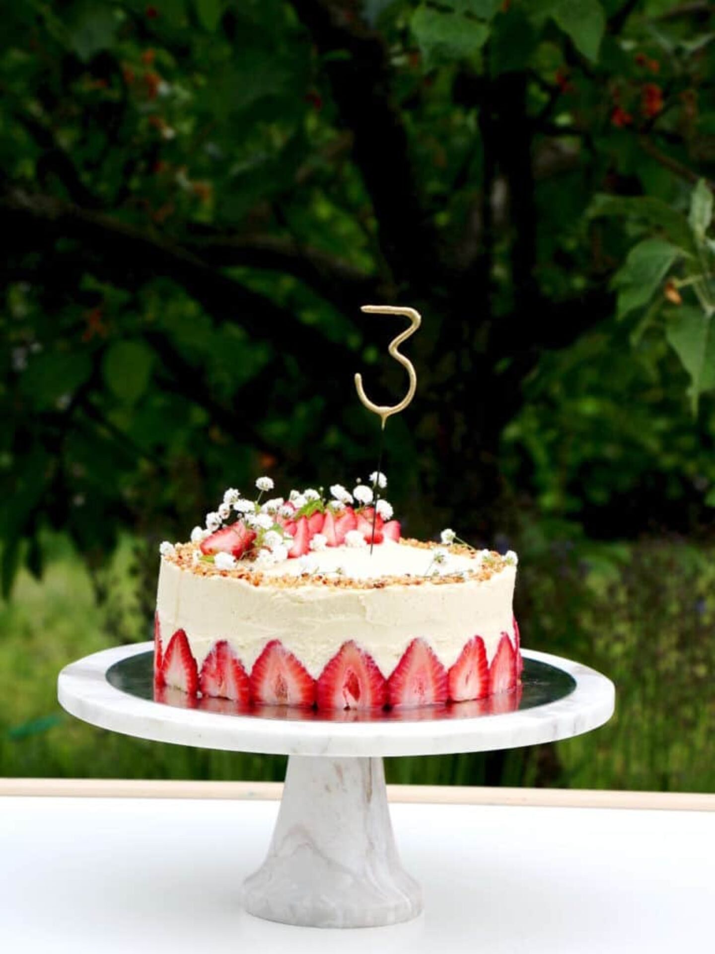 French Strawberry Cake