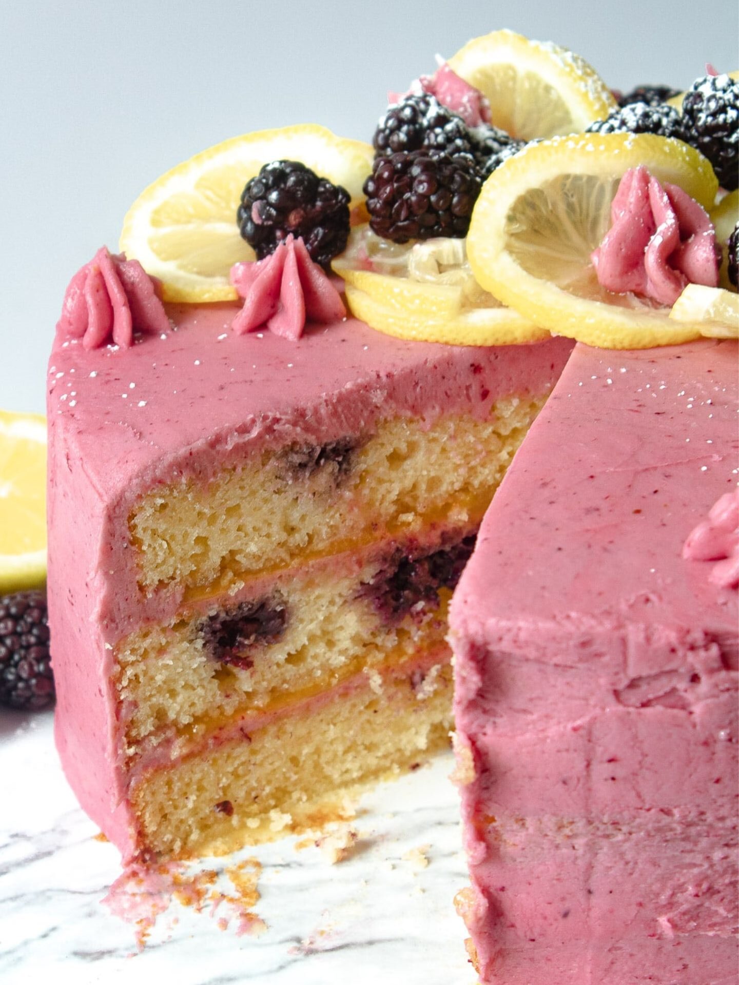 Lemon Blackberry Cake