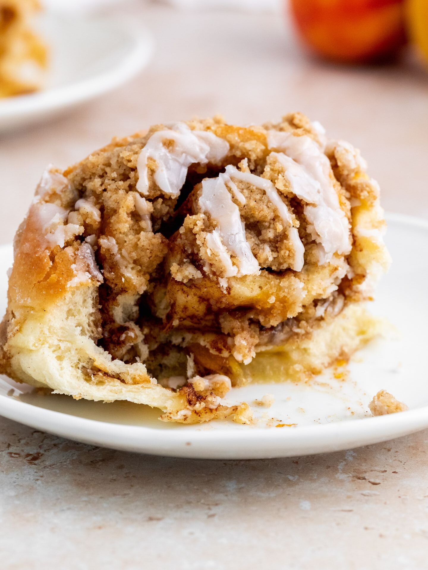 Peach Cobbler Cinnamon Rolls