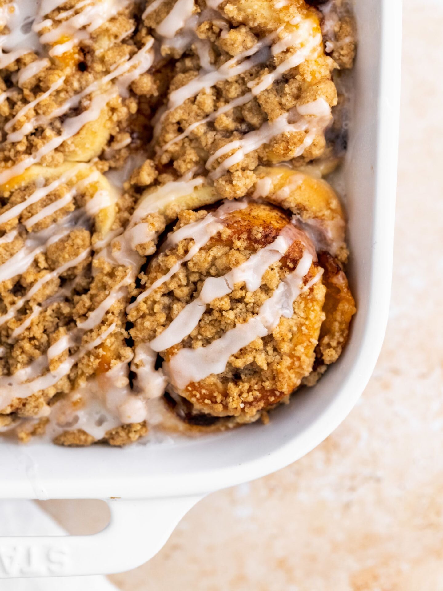 Peach Cobbler Cinnamon Rolls