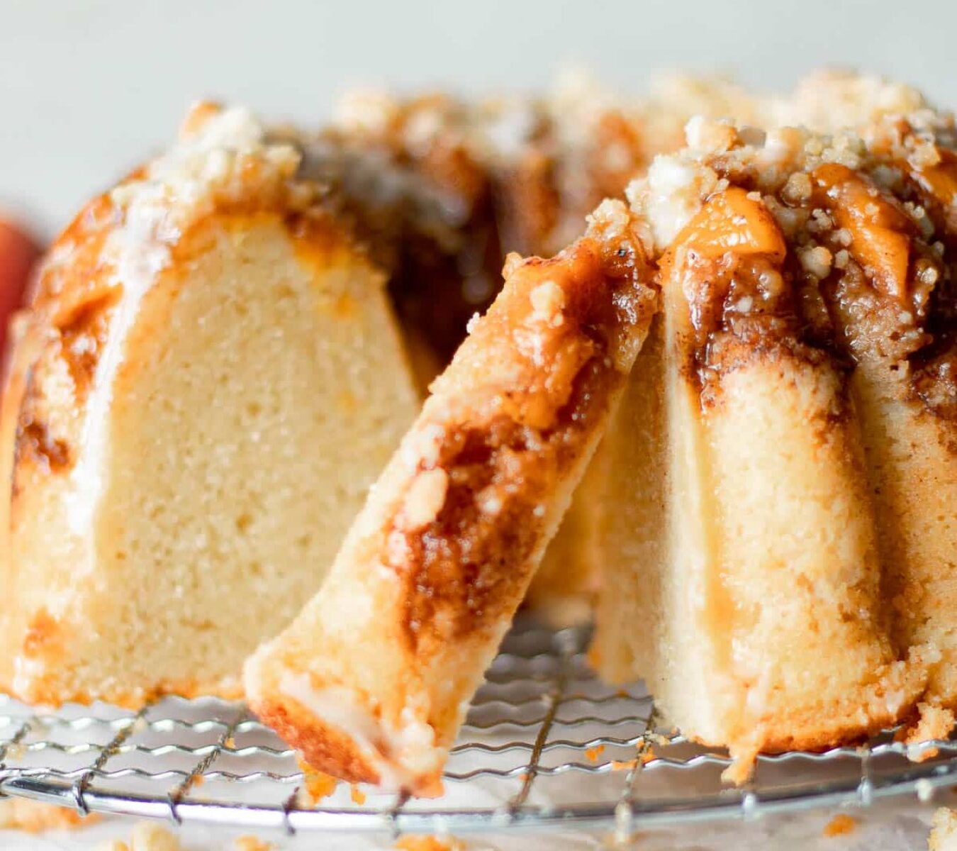 Peach Cobbler Pound Cake