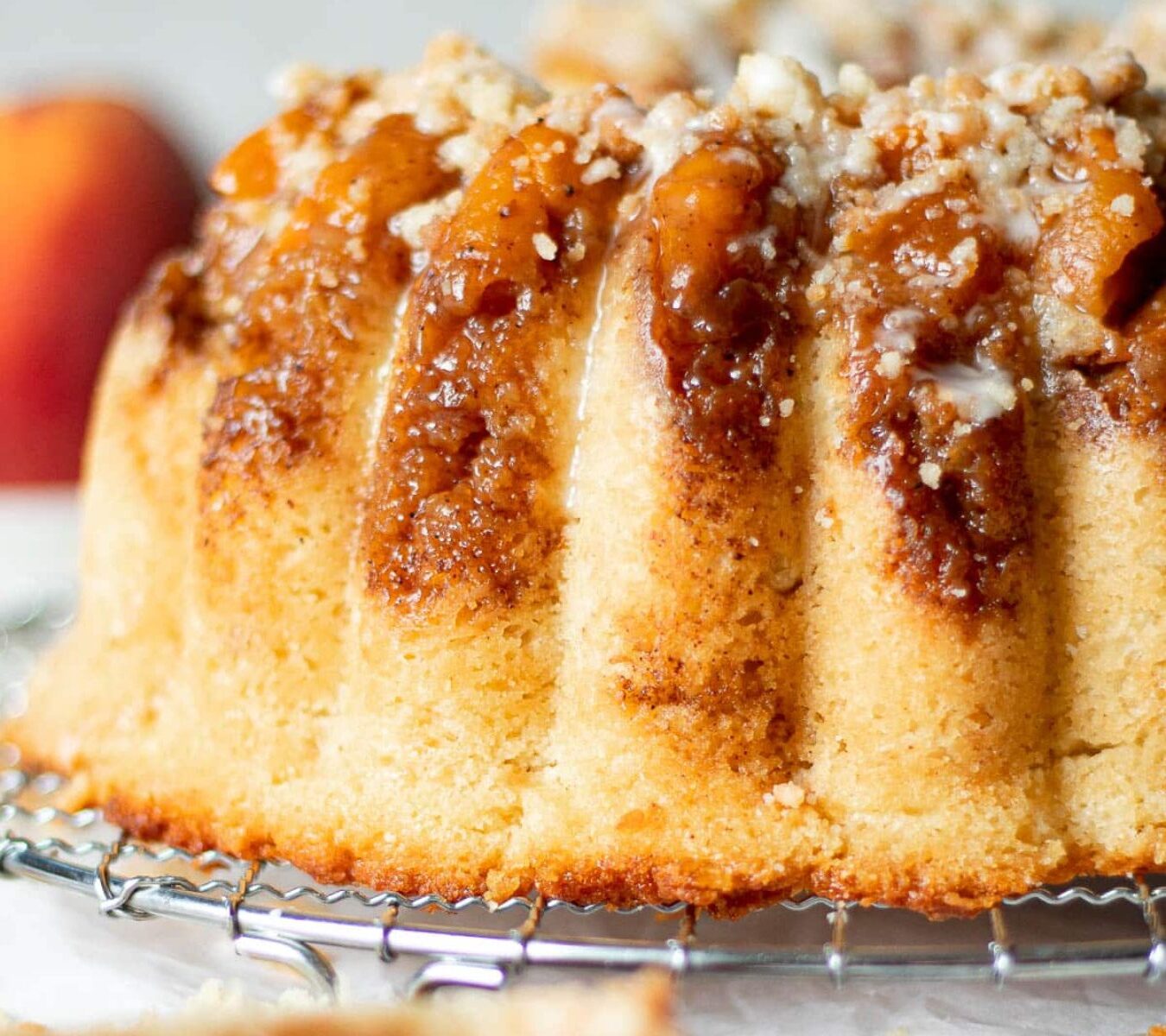 Peach Cobbler Pound Cake