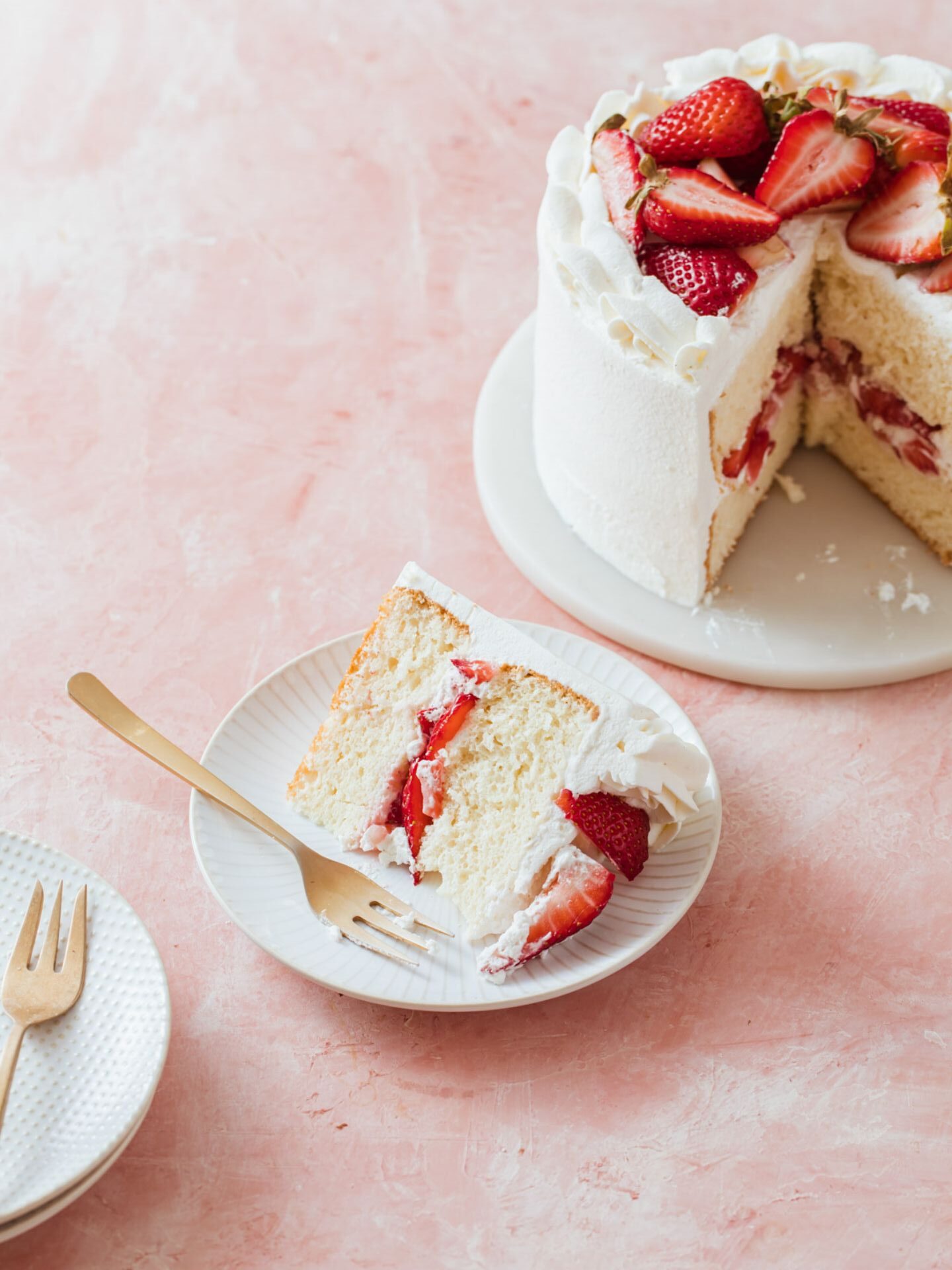 Strawberry Chiffon Cake