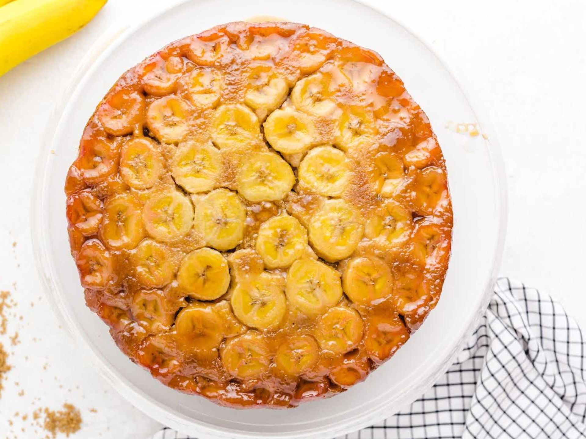 Upside Down Banana Cake