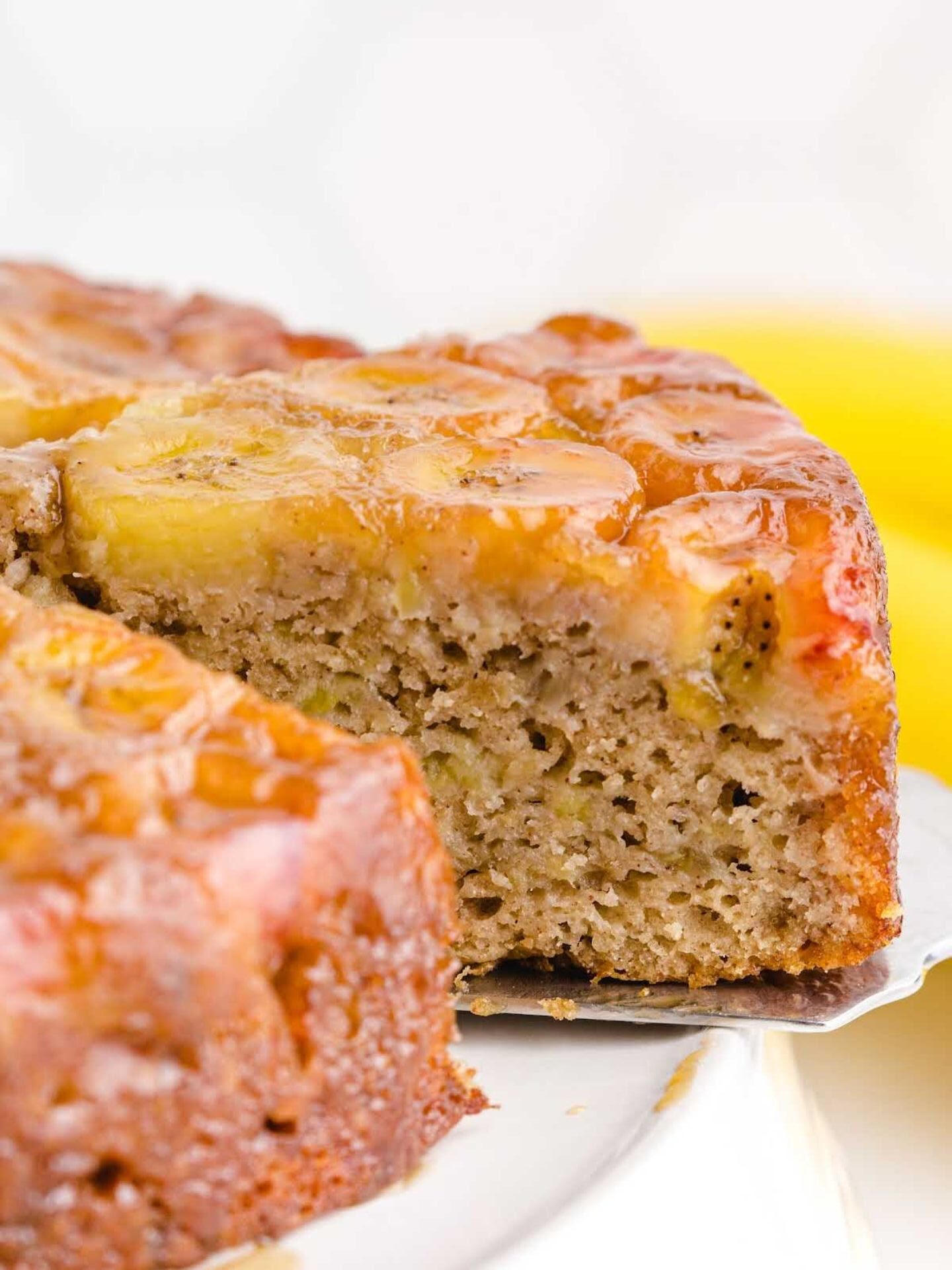 Upside Down Banana Cake