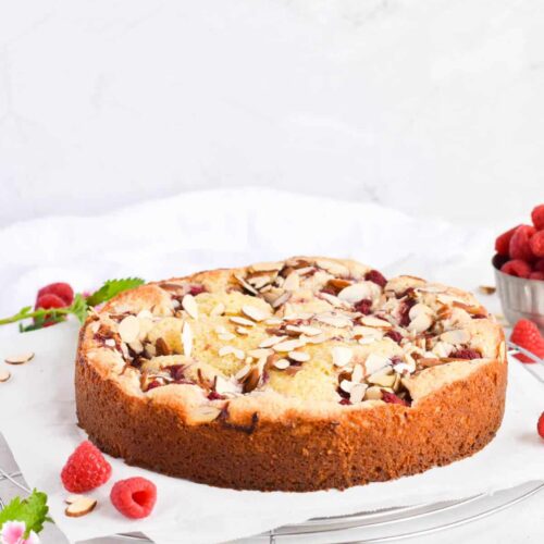 Almond Raspberry Cake