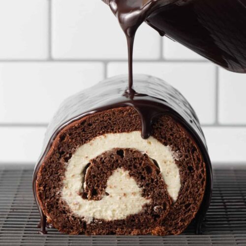 Chocolate Swiss Roll Cake