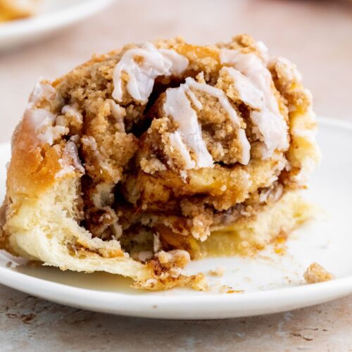 Peach Cobbler Cinnamon Rolls