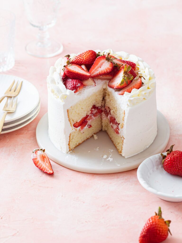 Strawberry Chiffon Cake