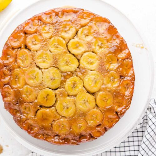 Upside Down Banana Cake